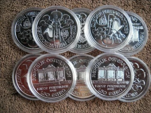 1 oz. Münzen aus Silber Unzirkuliertem/Prägefrisch (UNZ/PRF)