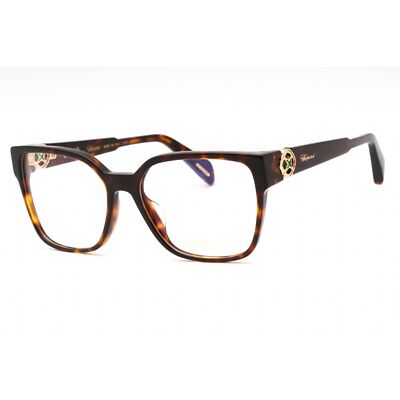 Chopard Women's Eyeglasses Shiny Tortoise Plastic Square Full Rim VCH324S 0743