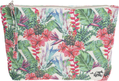 Cute HIBISCUS PINEAPPLE Leaves Make Up Bag / KOSMETIKTASCHE Rockabilly