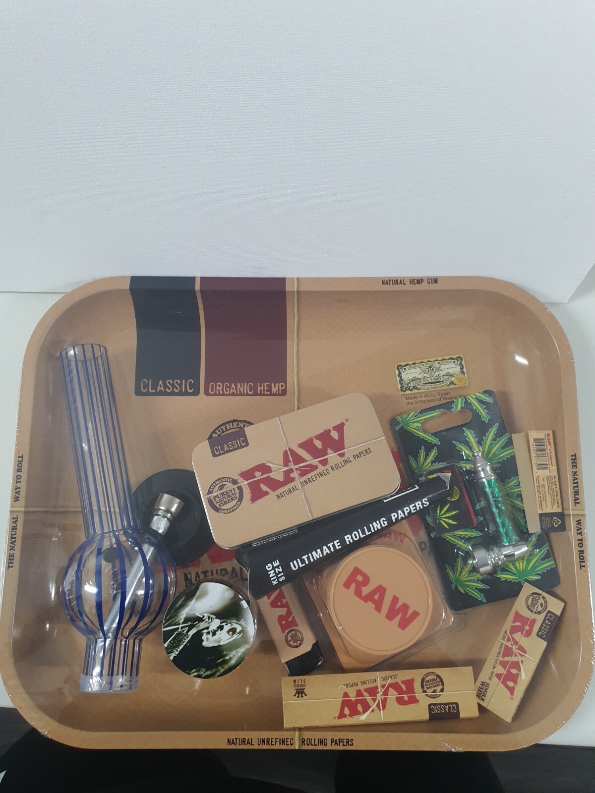 LARGE RAW ROLLING TRAY GIFT SET eBay