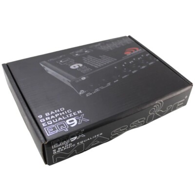 Massive Audio EQ9X    1/2 Din 9 Band In-Dash Equalizer 6 Ch Out High Low Input