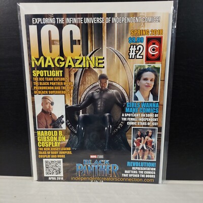 ICC Magazine #2 2018, SPRING ICC BLACK PANTHER COVER WONDER WOMAN COVERAGE