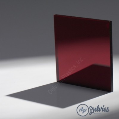 5 Sheets 1/8'' Ruby Red Mirror Acrylic Plexiglass 12'' x  12''