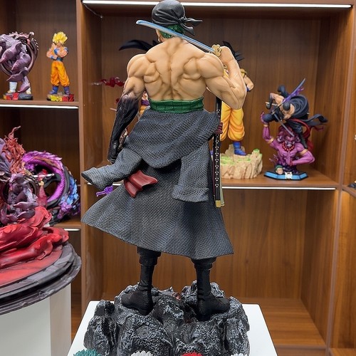 Roronoa Zoro 50 cm – Figurine Anime One Piece – 5 Têtes / Expressions - Foto 2 di 6