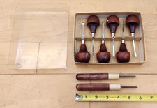 6 Piece Wood Chisel Graver Set + 2 Extra HSS ...