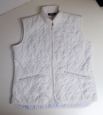 BEST COMPANY piumino smanicato panna t. 46 sportivo giaccone giacca piuma donna