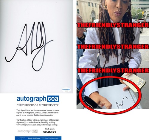 Ava DuVernay signed 8x10 Photo White Sheet EXACT PROOF Jay-z BEYONCE Writer ACOA