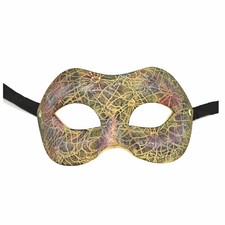 Adult Women's Genuine Venetian Made in Italy Masquerade Costume Eye Mask Floral