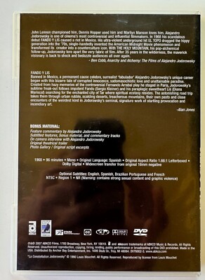 映画DVD 「THE FILMS OF ALEJANDRO JODOROWKY」 The Films of Alejandro Jodorowsky: Holy Mountain / Fando y