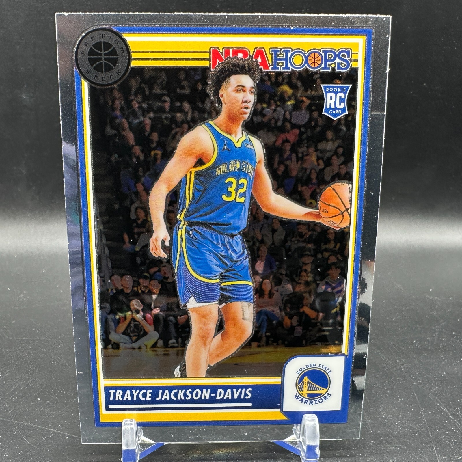 Trayce Jackson-Davis Rookie 2023-24 NBA Hoops Premium Stock RC #68 Warriors