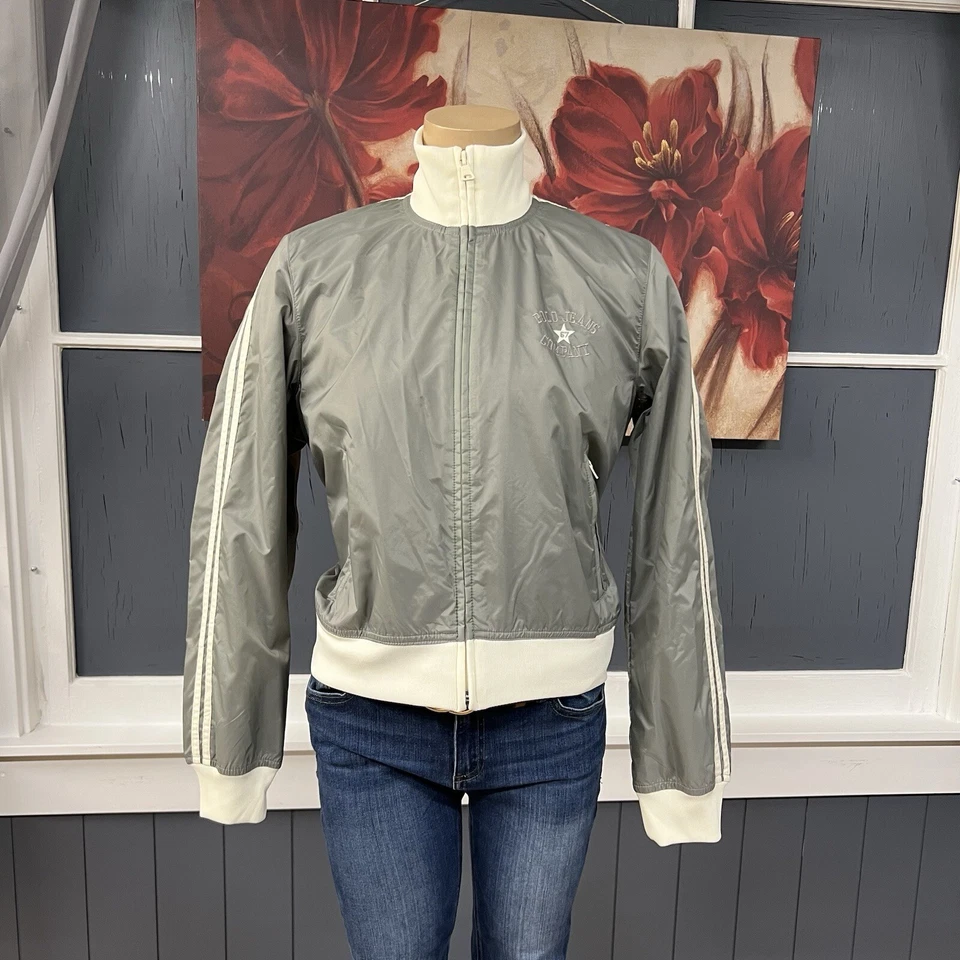 Chaqueta corta vintage Ralph Lauren Polo Jeans Co para mujer talla mediana cremallera completa Foto 2 de 4