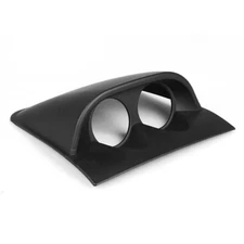 Black 52mm Dual Hole Gauge Pod ABS Plastic Holder Car Dual Dash Dashboard Mount
