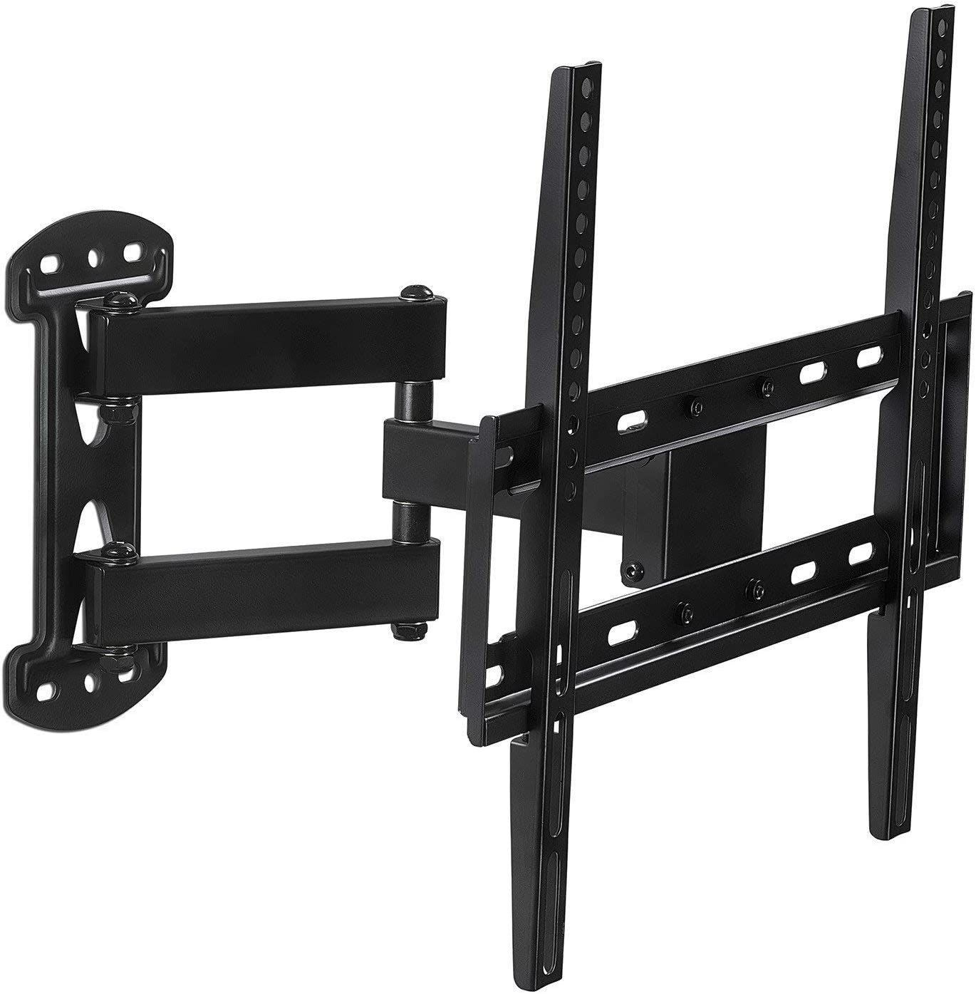 Mount-It! Full Motion TV Wall Mount Corner Bracket, VESA 400 x 400 Black