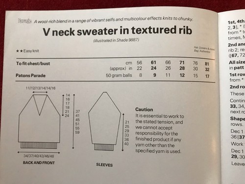 Patons Original 1980's Child Aran and Parade Knitting Patterns  371.1.3 - Picture 6 of 10