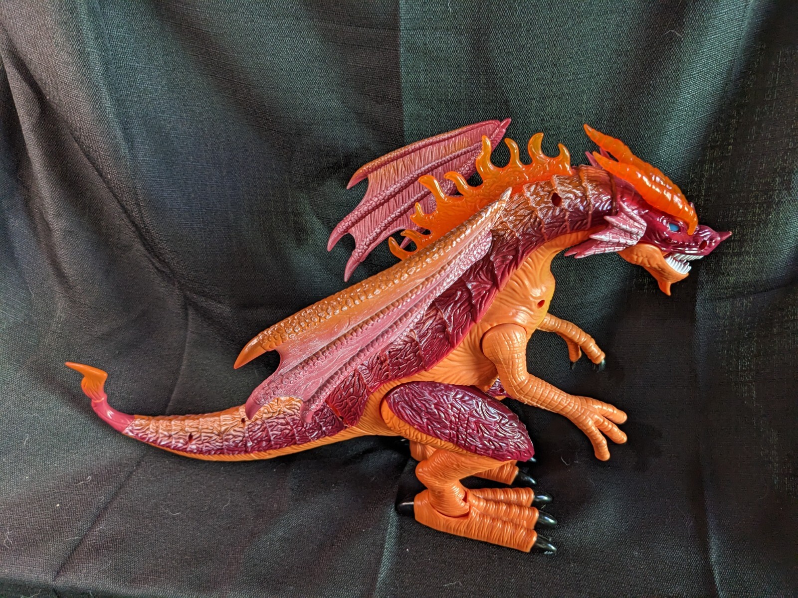 Adventure Force Vesuvius Fiery Orange Dragon Toy, not perfect, no