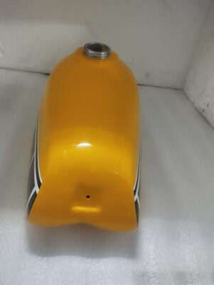 Fit For Yamaha YZ125 Petrol Yellow & Black Painted Aluminium Tank