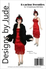 Roaring Twenties Flapper Doll Clothes Sewing Pattern 1/3 Iplehouse EID Dolls