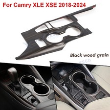 Full Set Interior Wood Grain Console Molding Cover Trim For Toyota Camry 2018