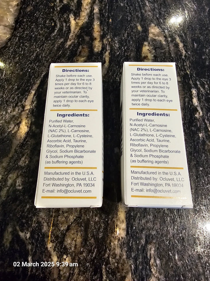Ocluvet Eye Drops for dogs And Cats. For Cataracts, cloudy eyes to clear (16 ml) - Image 4 of 4