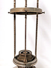 ANTIQUE ALADDIN 4 POST MODEL 12 HANGING OIL LAMP,  ORIGINAL SHADE. — photo 5