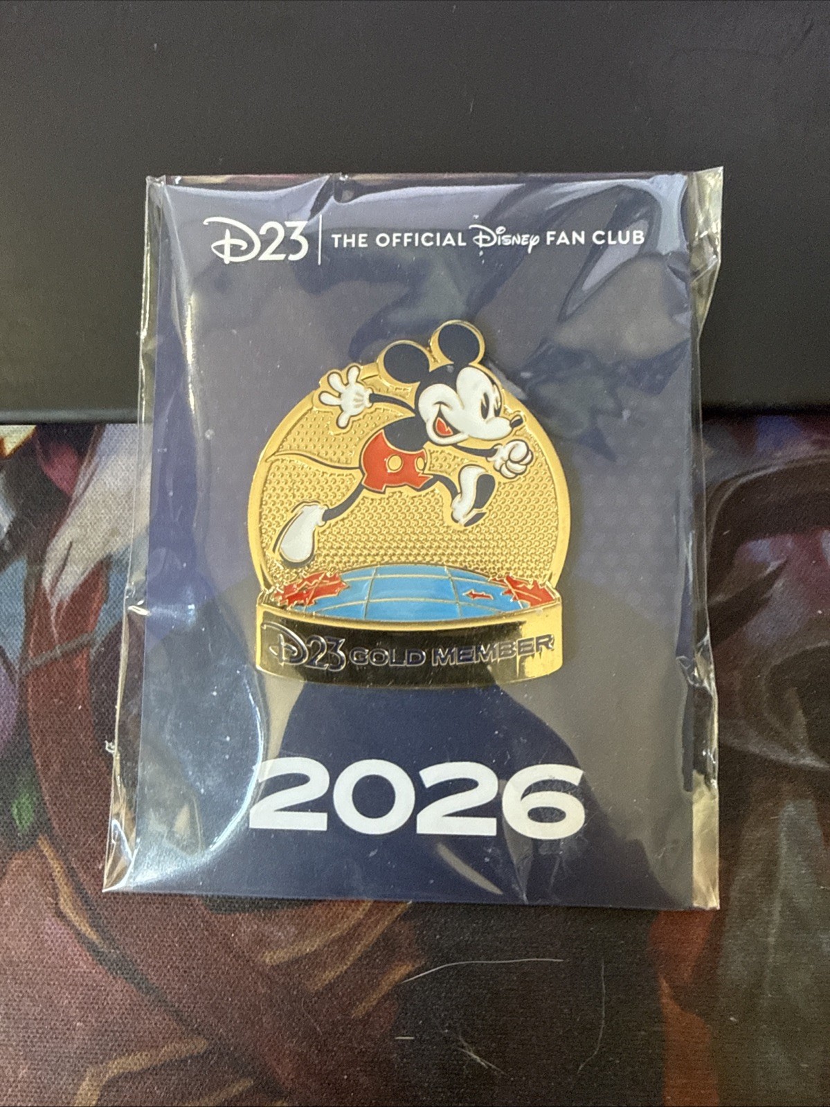 Disney D23 Mickey Mouse Gold Member Fan Club Exclusive Promo Pin 2026