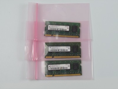 Lot of 3 Infineon 512GB 2RX16 PC2-4200S HYS64T64020HDL-3.7 DDR2-533MHz Untested