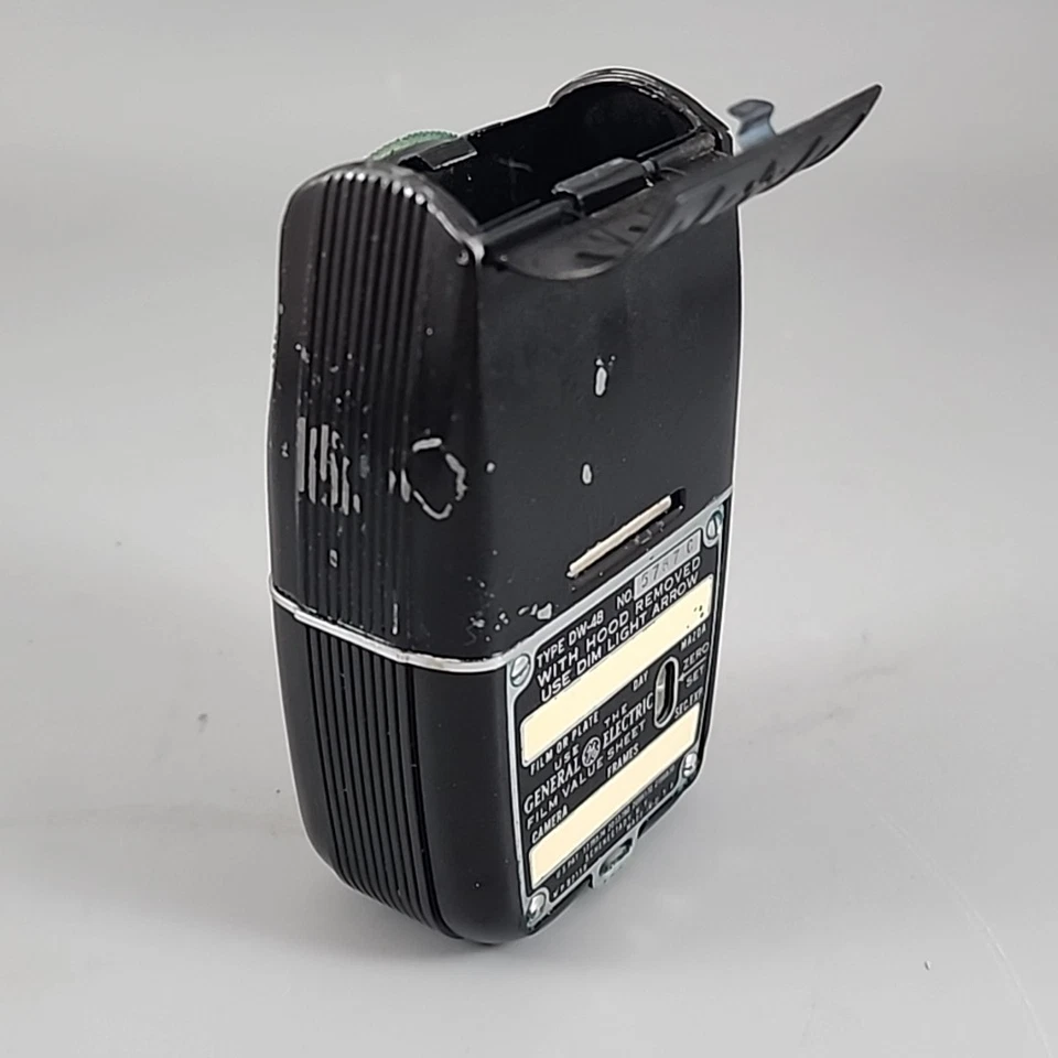 Medidor de luz de exposición vintage General Electric GE tipo DW-48 con estuche de cuero Foto 4 de 4