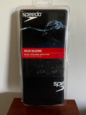 Speedo Solid Silicone Swim Cap, Black