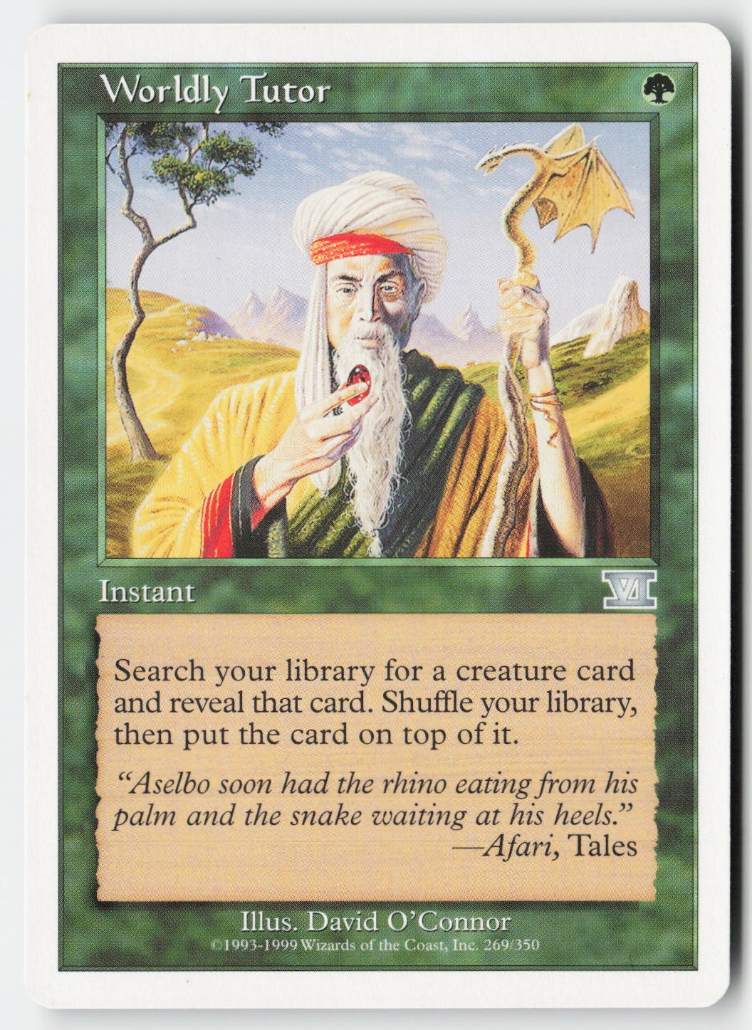 Worldly Tutor #269 (NM) Classic Sixth Edition 6ED Magic MTG