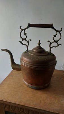 Antike Kupfer Teekanne groß