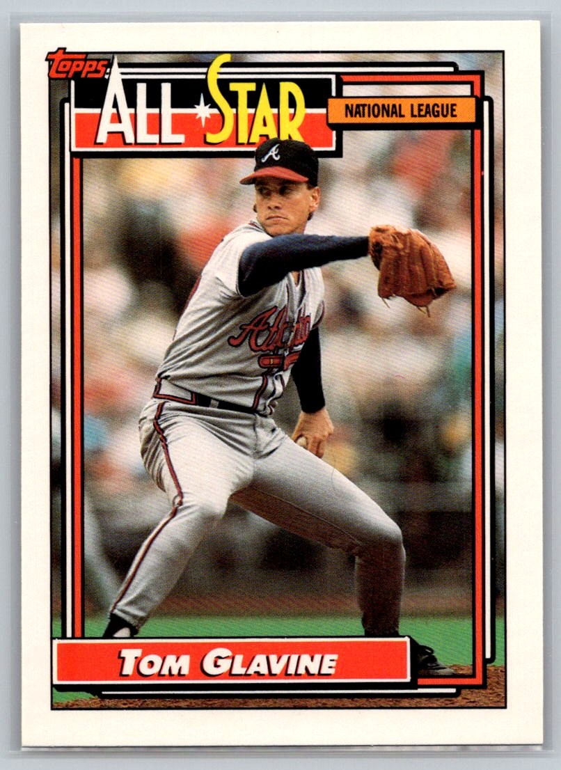 Tom Glavine #395 Baseball Cards 1992 Topps trading card — raw and PSA graded price guide