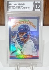 2020 Panini Donruss - Diamond Kings Ronald Acuña Jr. #8 Season Stat Line /400