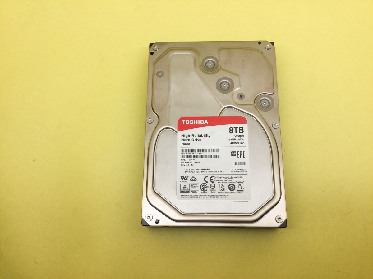 Toshiba N300 8TB 7200RPM SATA 6Gb/s 3.5in NAS HDD HDWN180 | eBay
