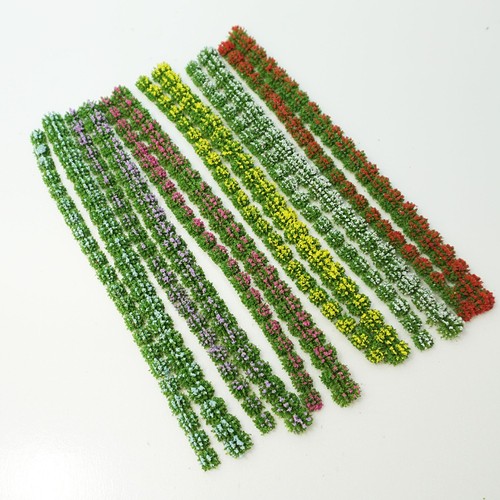 Static Grass For-Tufts Miniature Scenery Mixed Wildflower Shrub Strips - Picture 3 of 22