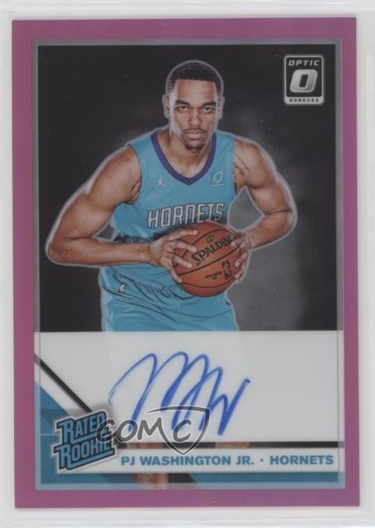2019 Panini Donruss Optic Rated 18/25 PJ Washington Jr #152 Rookie Auto RC 02ez