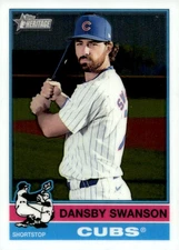 2025 Topps Heritage #128 Dansby Swanson Chrome