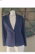 J. Crew Factory Ponte Work Blazer One Button Front Closure