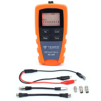 NC-100 Netcat Micro Wiring Test Tool, Ethernet Coax Testing, Digital Cable Teste