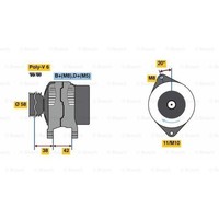 Bosch Generator Lichtmaschine 80A 14V FüR Toyota Aygo CitroëN C1 107