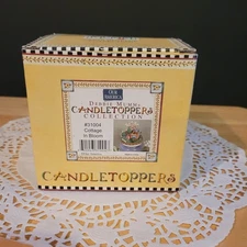 Our America Debbie Mumm Candletoppers  Collection #31004 Cottage in Bloom New 