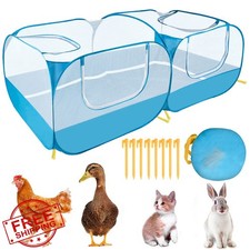 Lukovee Blue Small Animal Playpen Chicken Coop Puppy Duck Kitten