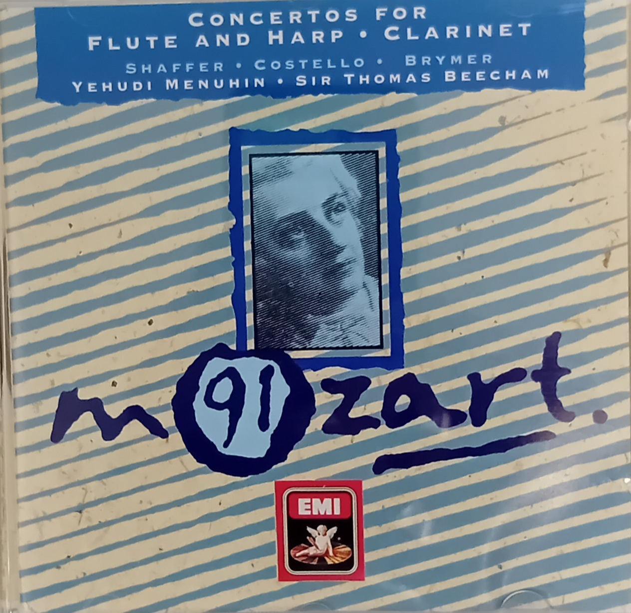Mozart Concertos for Flute & harp , Clarinet  Music CD Album