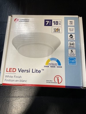 *NEW* Lithonia Lighting FMMLS 7 SWW2 M6 Contractor Select 7'' W 12.2 Watt - White