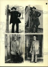 1982 Press Photo Rip Torn and Historical Figures, "The Blue and the Gray"