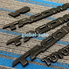 Tailgate Letter Door Emblem Overlay for 2005-2015 Tacoma Blackout 5PCS 3D Badge