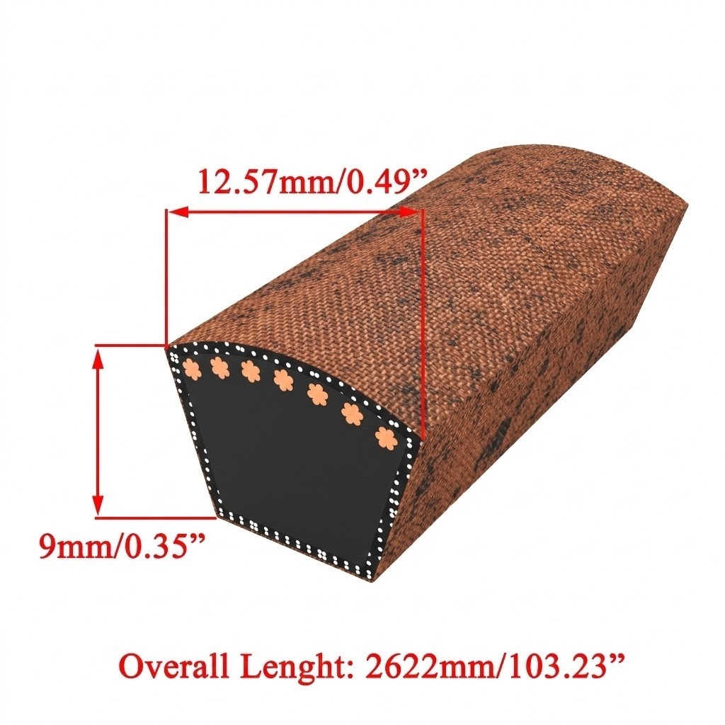 Aramid 46'' Deck Belt for Craftsman T240 Z6400 T8200 T3100 T8600