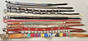 Belts and Buckles Lot of 12 Western Style Women’s Kids Girls Boys Cowgirl Cowboy