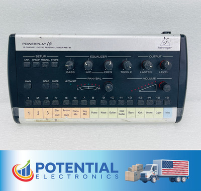USED - Behringer POWERPLAY 16-Channel DigitaL Personal Monitoring Mixer P16-M