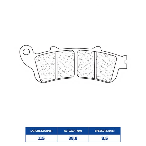 Set BeläGe Bremse Cl Brakes 2602A3 + Honda 125 Fez Pantheon 98/02-image