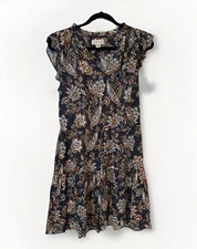 Velvet by Graham & Spencer Womens Mini Sundress Paisley Multi Color Size S